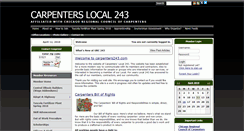 Desktop Screenshot of carpenters243.com